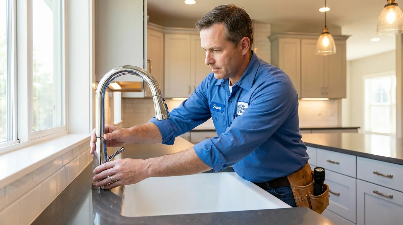 Kitchen faucet installation by Johns Plumbing LLC in Aiken