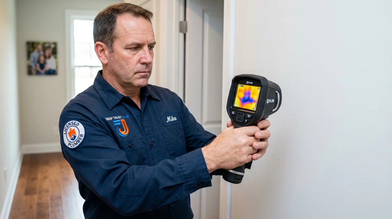 Thermal imaging leak detection by Johns Plumbing LLC in Aiken